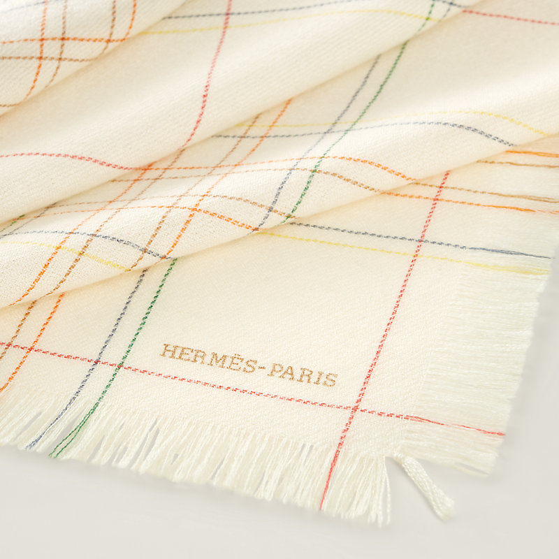 【気分はリゾートマリン】HERMES★Square 80 ★スカーフ Carreaux scarf 80 | Hermès Mainland China